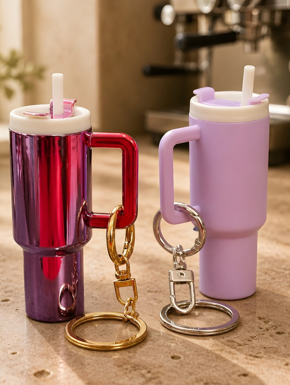 Mini Tumblers/Keychain/Bag Charm. SET OF 2